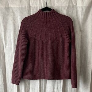 Nine West Burgundy mock neck Sweater